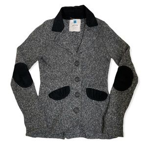 Anthropologie Sparrow Grey Knit Corduroy Cardigan - Small